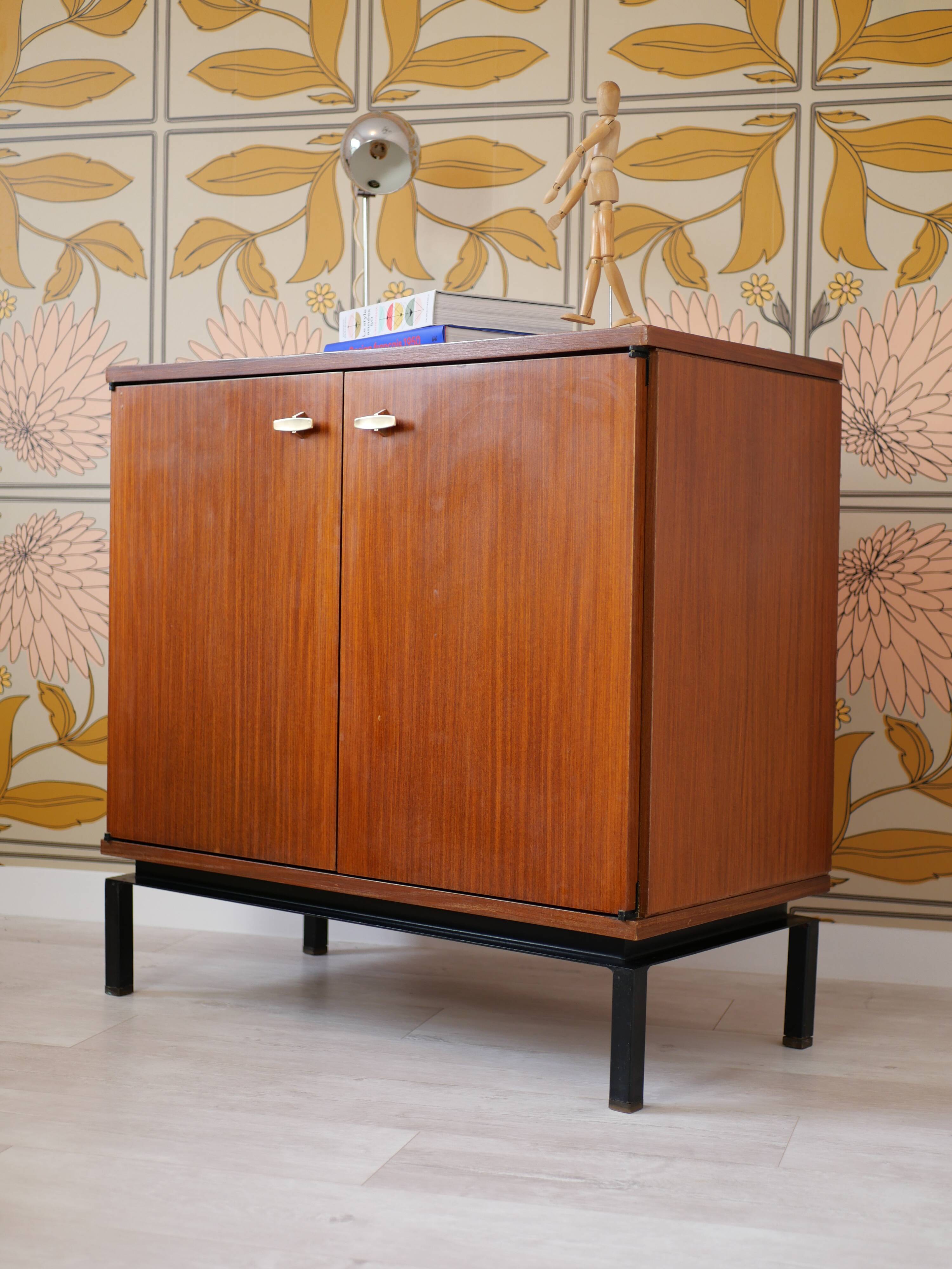 Modernist buffet by Marcel Gascoin from the 1950s - Alvéole collection