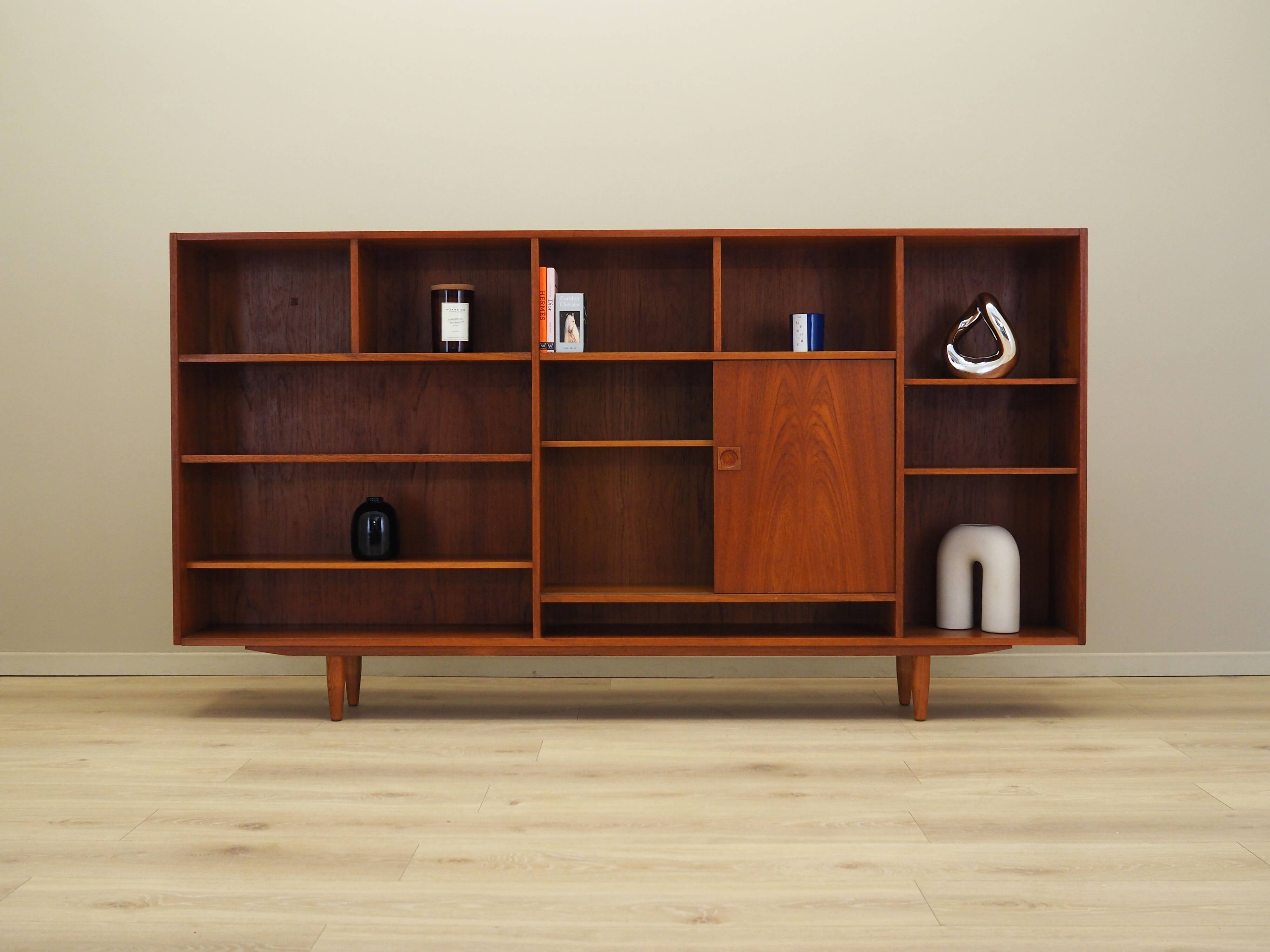 Teak bookcase, Danish design, 1970s, production: Denmark