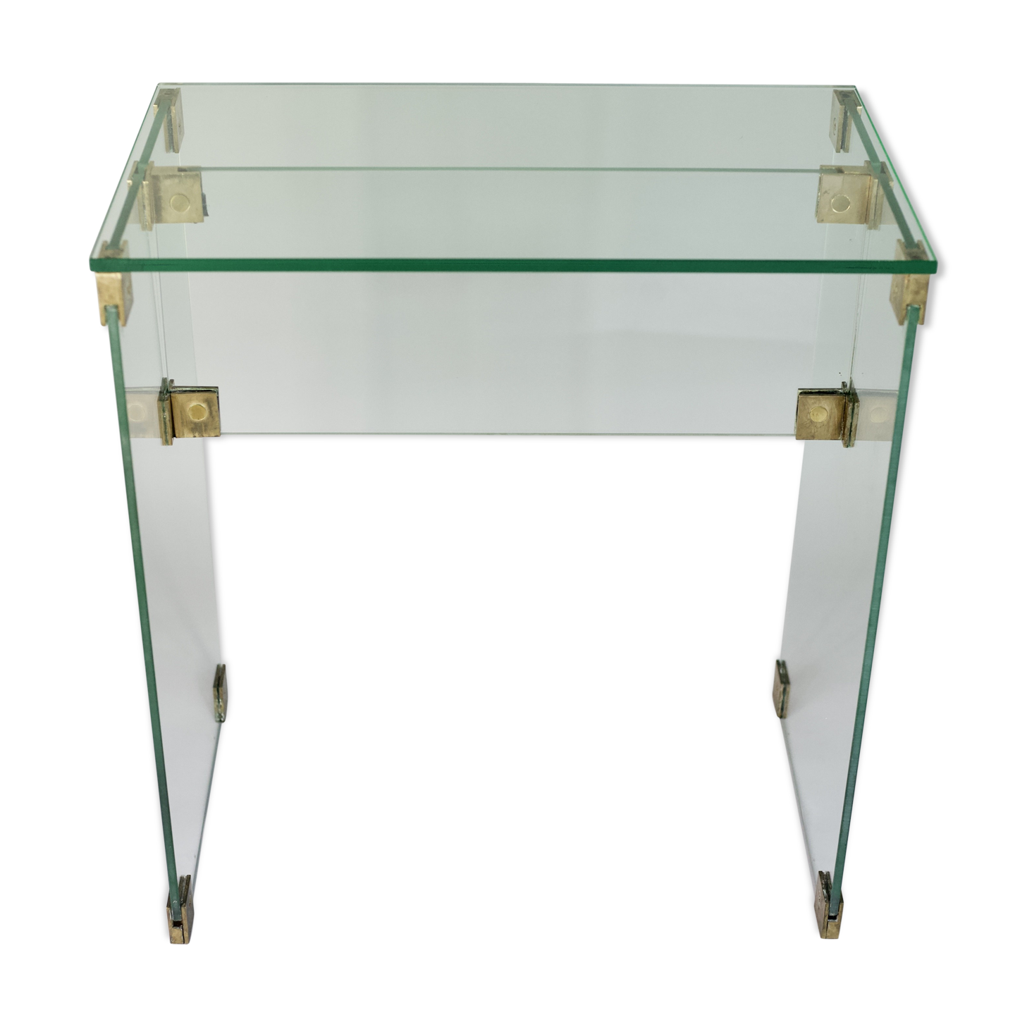 Console glass and bronze, France, 60 years