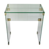 Console glass and bronze, France, 60 years