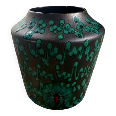Vase West Germany ''Fat Lava'' – Décor Émaillé - Circa 1970