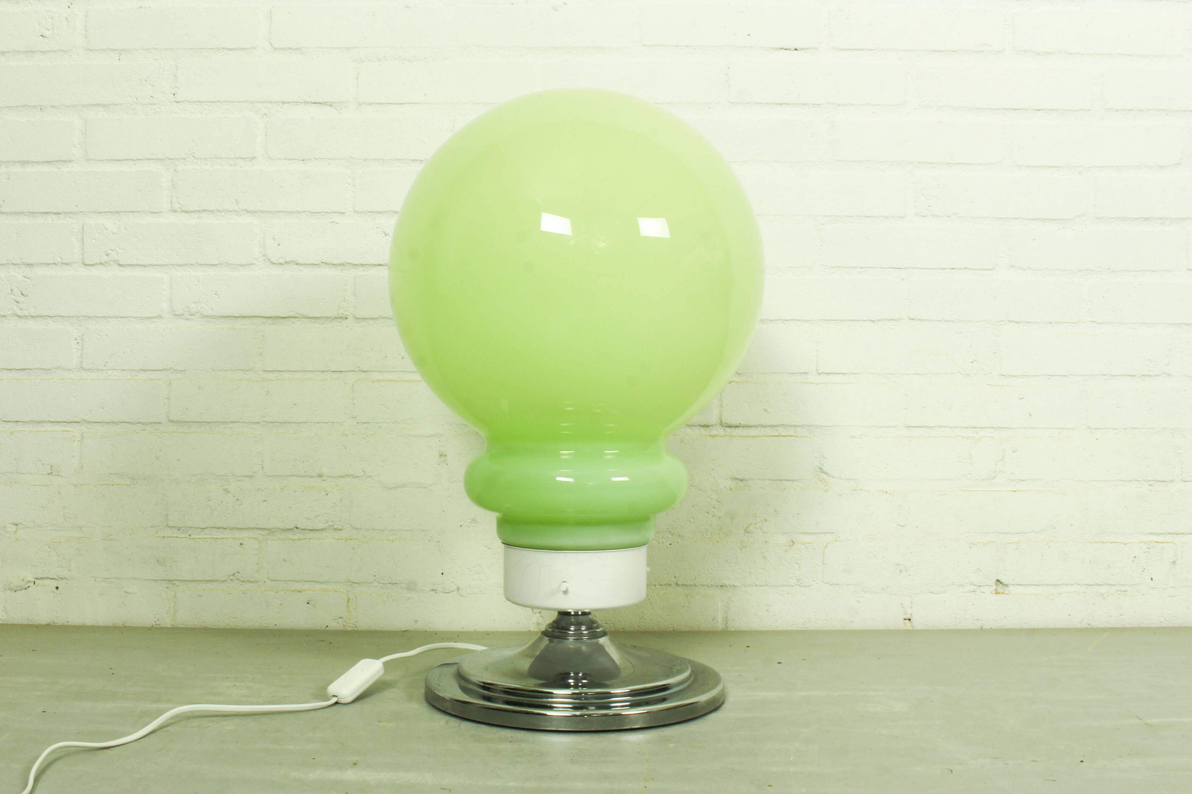 Large Italian Space Age Murano Style Glass Table Lamp (57 cm)