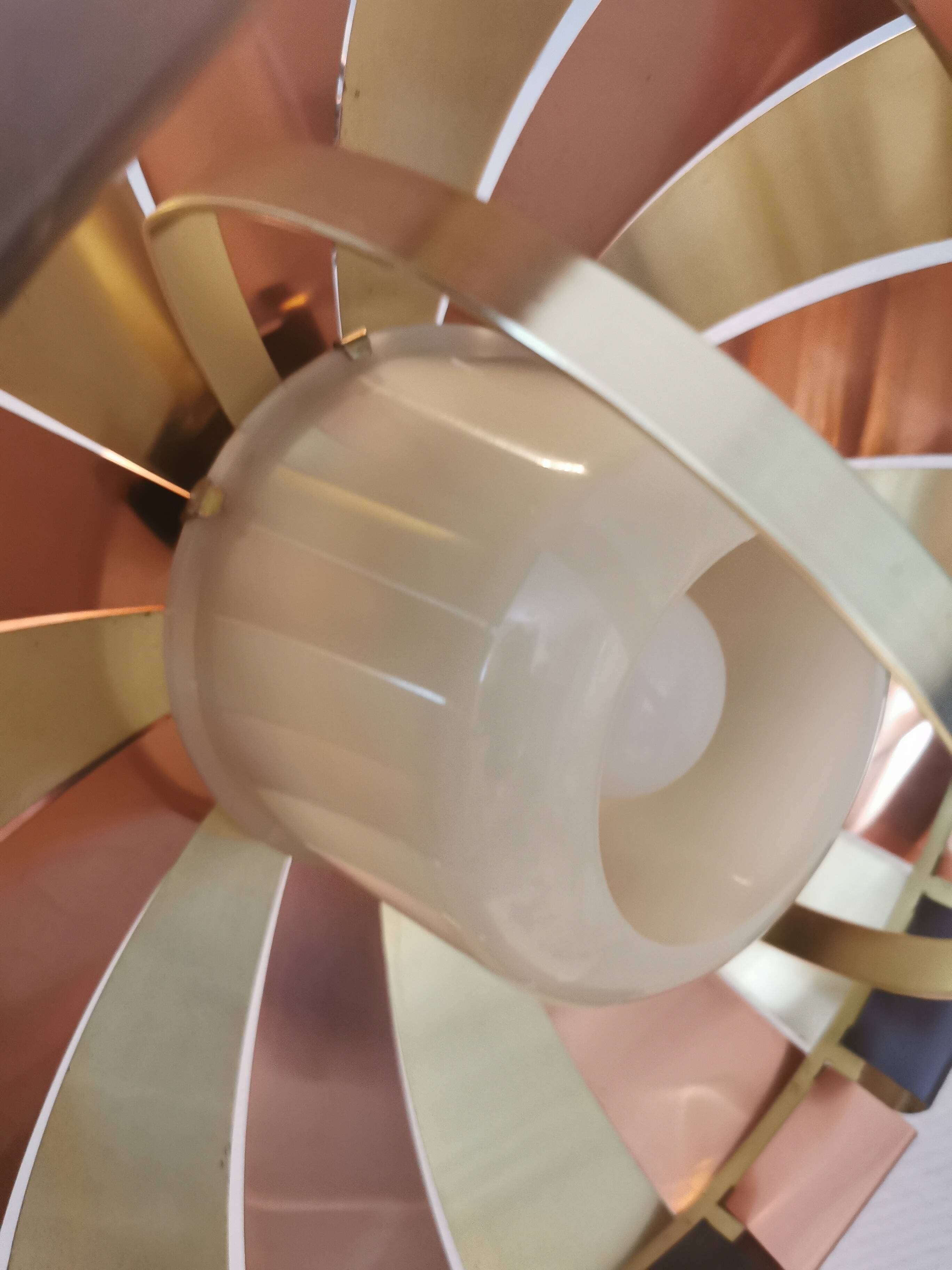 Hanging lamp from the 1970-80s, designed by Danish Werner Schou for his own company Coronell Elektro