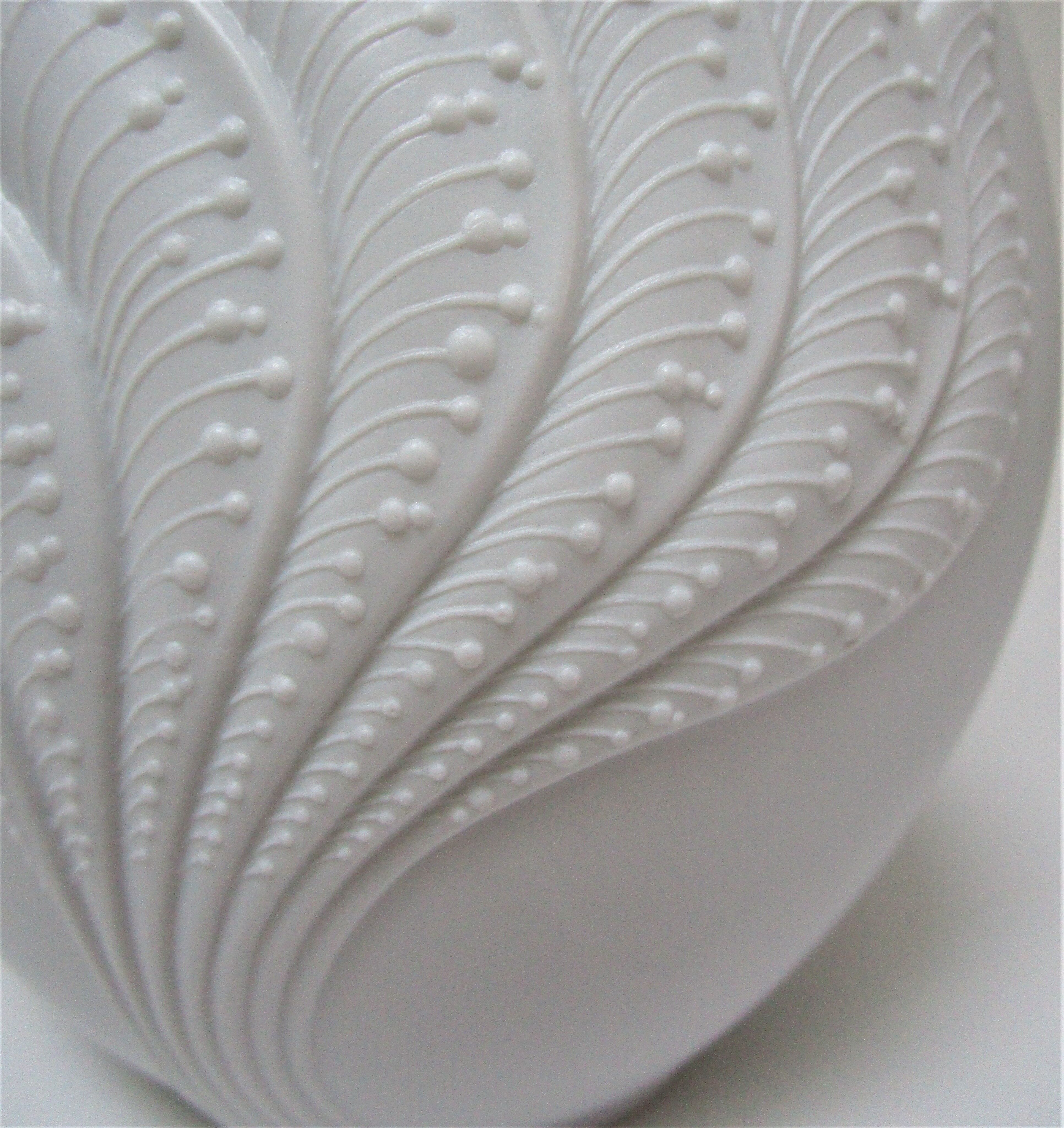 Porcelain vase biscuit Manfred Frey for AK Kaiser vegetable decoration