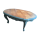 Table basse bois massif vert kaki et bois
