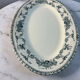 Grand plat ovale en terre de fer 41x27cm