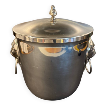 Silver metal ice bucket from the 60s/70s