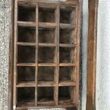 Old wooden bottle box