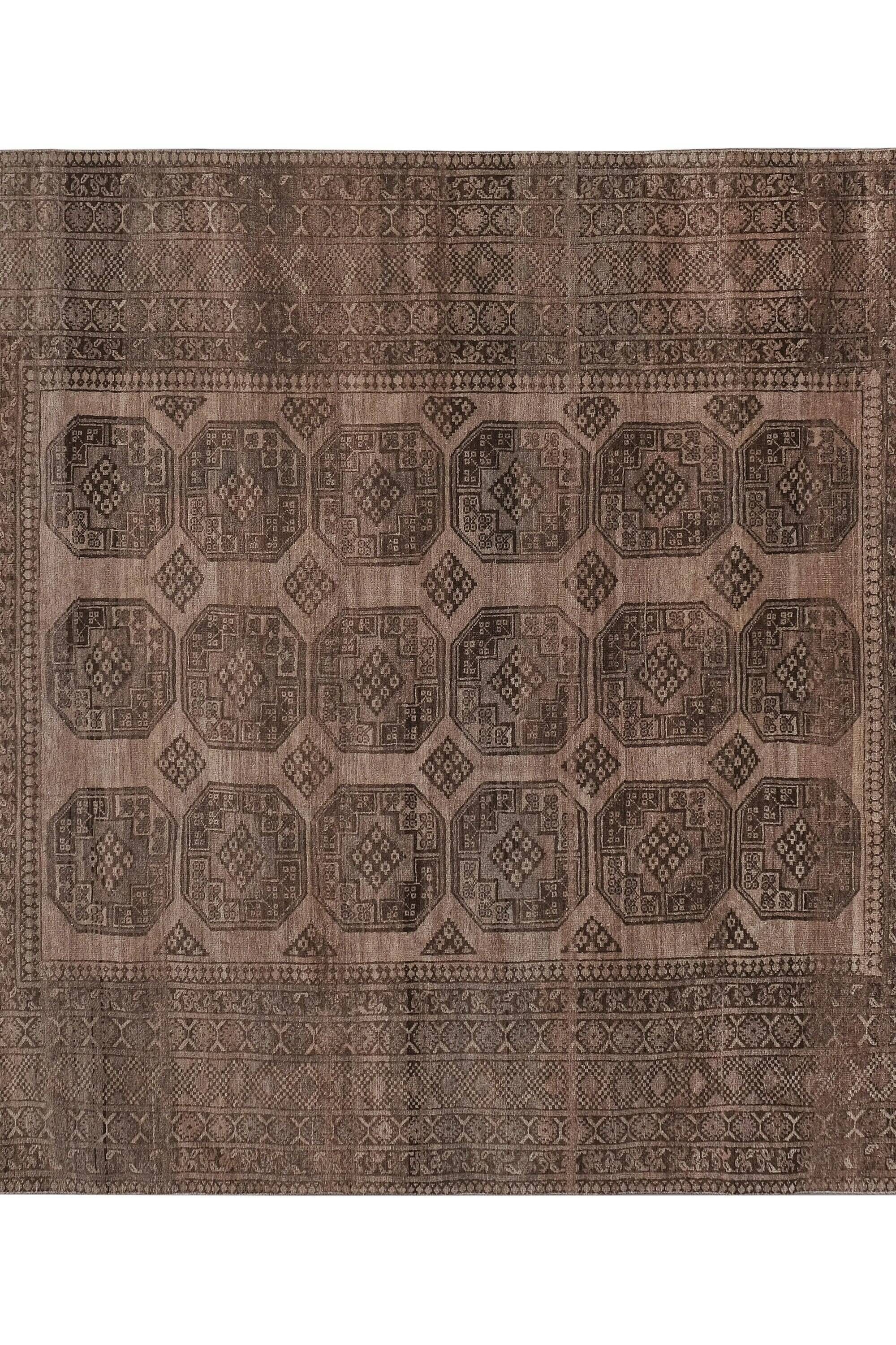 Vintage Turkish handmade rug 257x284 cm