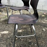 Lot of 4 vintage Flototto chairs