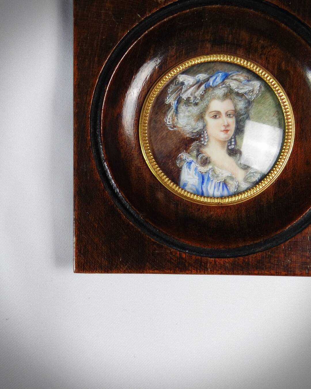 Miniature portrait Duchess of Coutances by Labille-Guiard hand painted