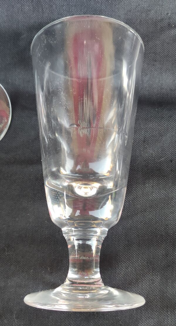 Série de 6 anciens verres de bistrot