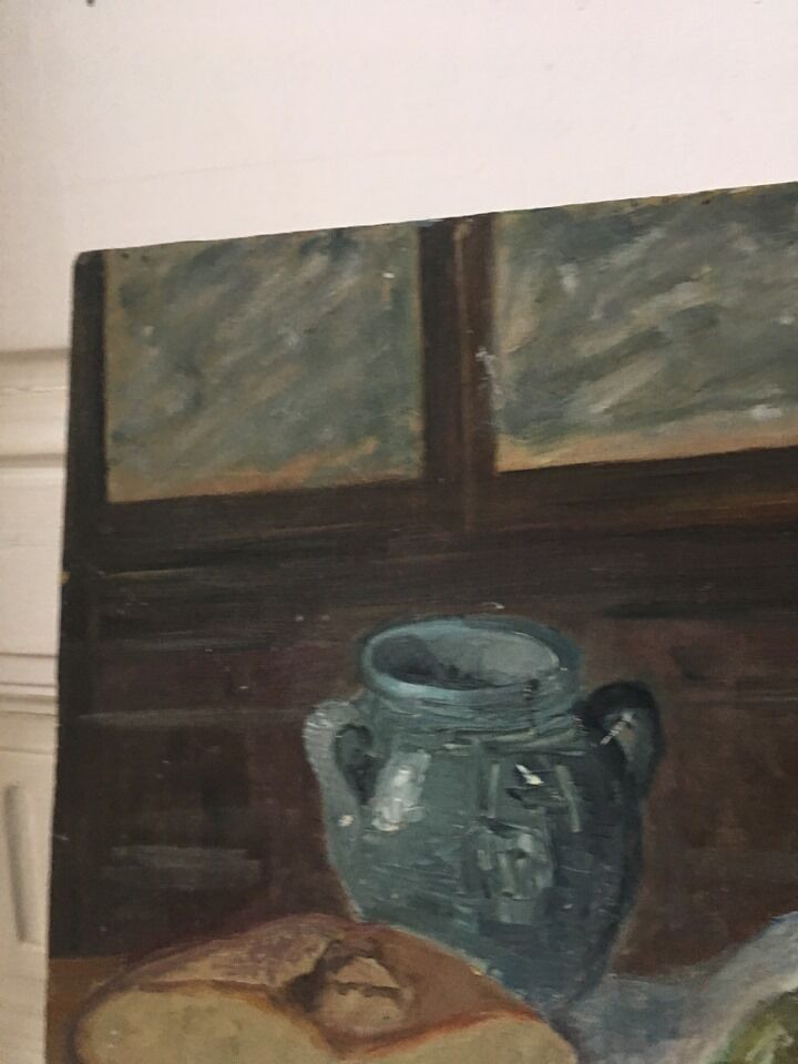 Painting old still life oil