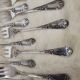 Set of 12 dessert forks Silver metal François Frionnet