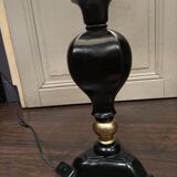 Lacquered wood lamp style Napoleon III