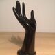 Hand baguier soliflore black ceramic