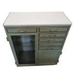 Heavy French Art Deco dentist cabinet, 1920/30s