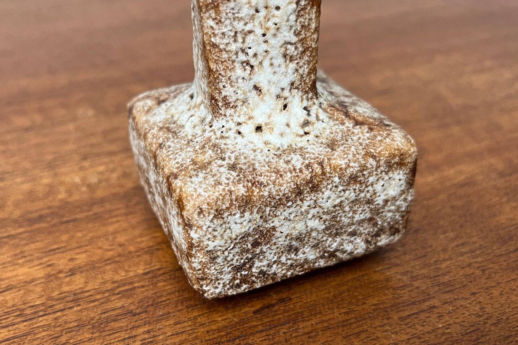 Brutalist Vase in West German Ceramic Mid-Century Style from the 1960s