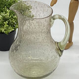 Pitcher / pitcher bubbled glass, biot, vintage,