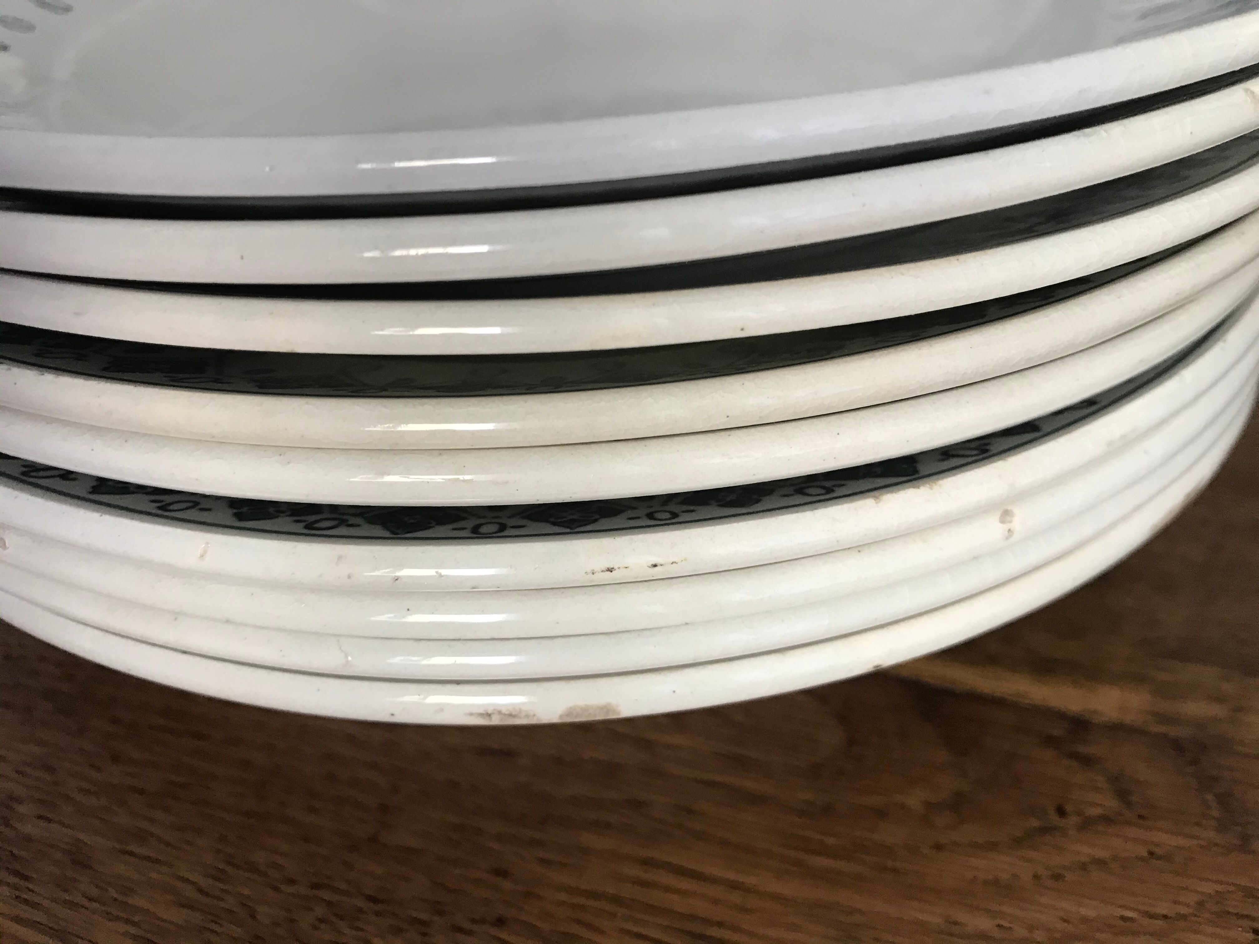 Nine st Amand hollow plates
