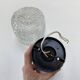 Vintage 1960s moulded pressed glass wall light
