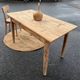 Old farmhouse table in raw solid wood with 1 drawer, for 4/6 people.
