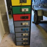 Vintage bank safe block Conforti Verona – Original keys & master key
