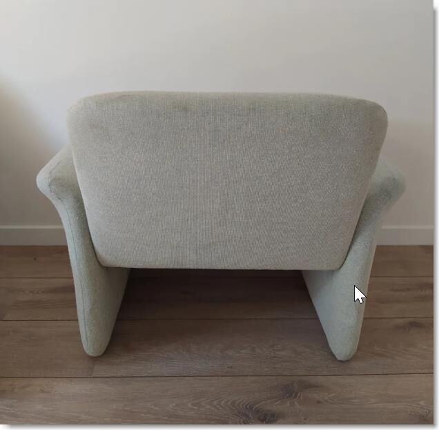 Pair of vintage armchair fabric heaters 70s