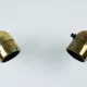 Pair of Vintage Gold-Toned Tube-Style Wall Spotlights With Patina