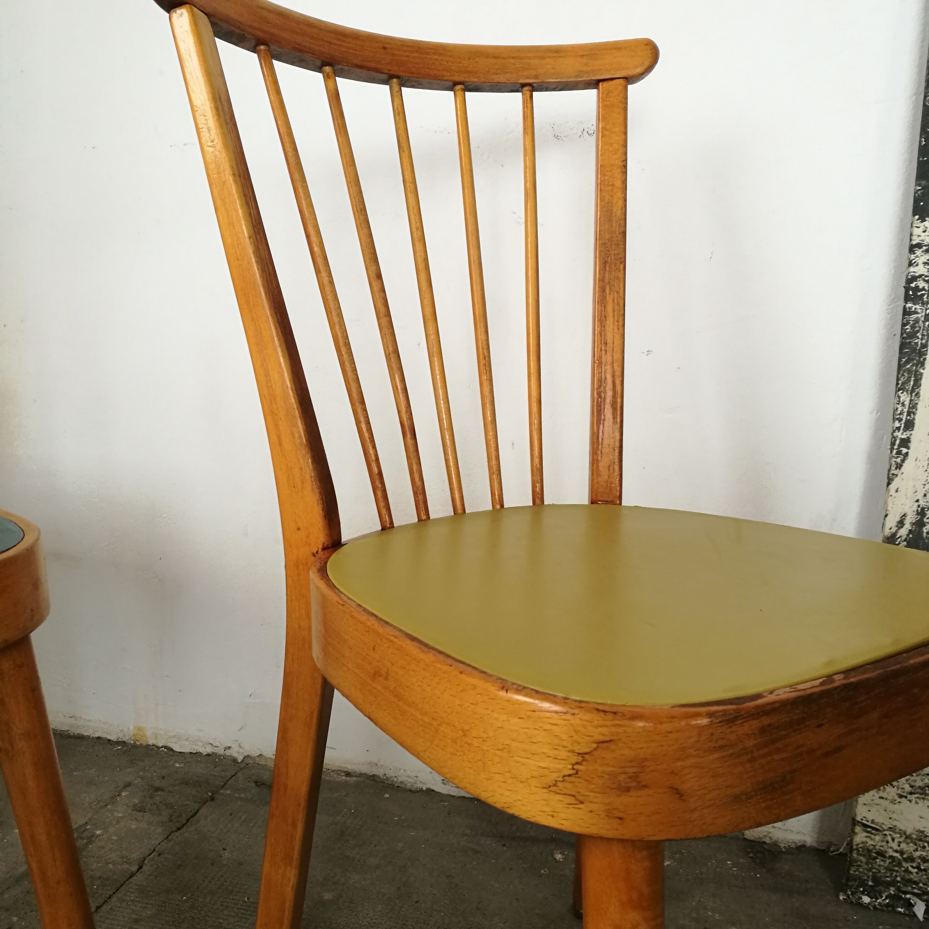 Set of 6 vintage chairs with mismatched bars