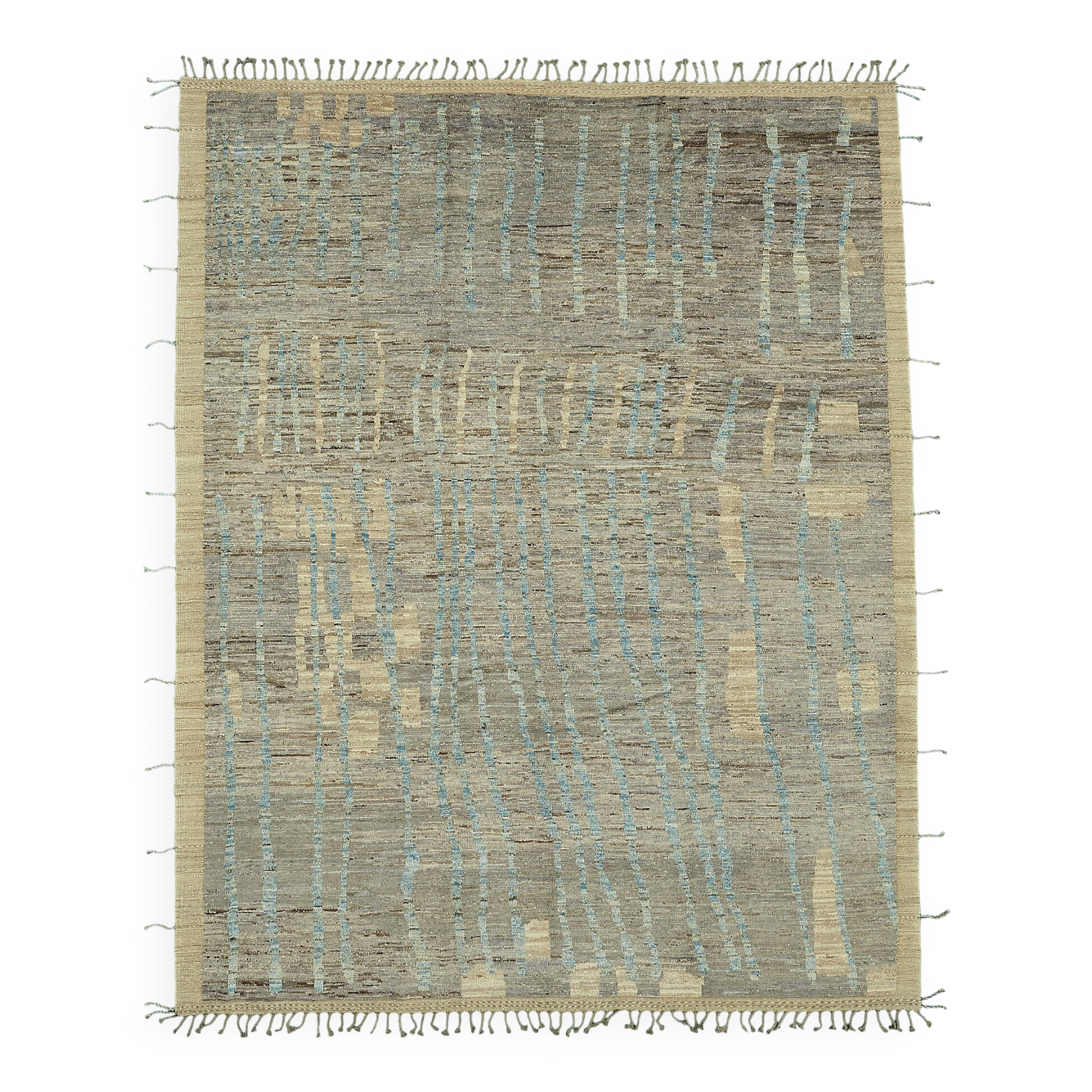 Handmade Tribal Decorative 287 cm x 364 cm Blue Wool Carpet