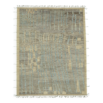 Handmade Tribal Decorative 287 cm x 364 cm Blue Wool Carpet