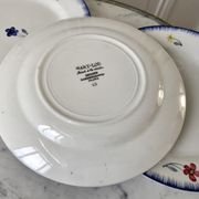 Set of 6 dessert plates Digoin Sarreguemines, years 30-40