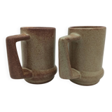 Stoneware mugs, 70s