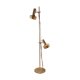 Danish floor lamp 2 height adjustable reflectors in gilded brass TS BELYSNING