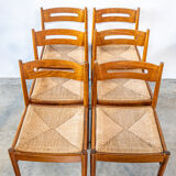 Series of six Scandinavian chairs