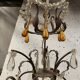 Louis XV style cage chandelier with pendants and drop of water XX century