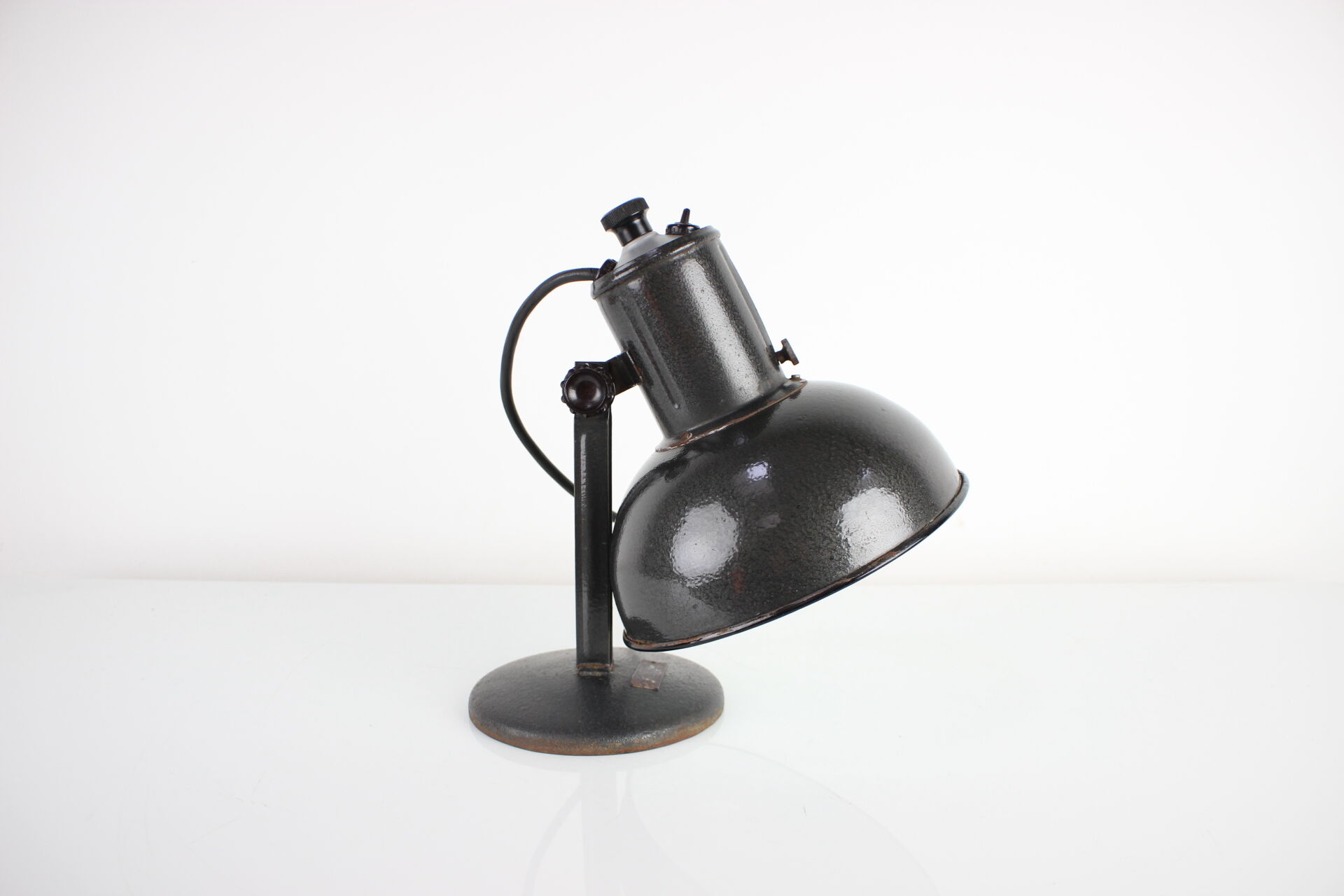 Vintage industrial adjustable table lamp, 1950's