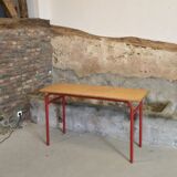 Bureau double deux places d'écolier 1970