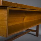 Swedish Freestanding Teak Architect Desk, 1960s