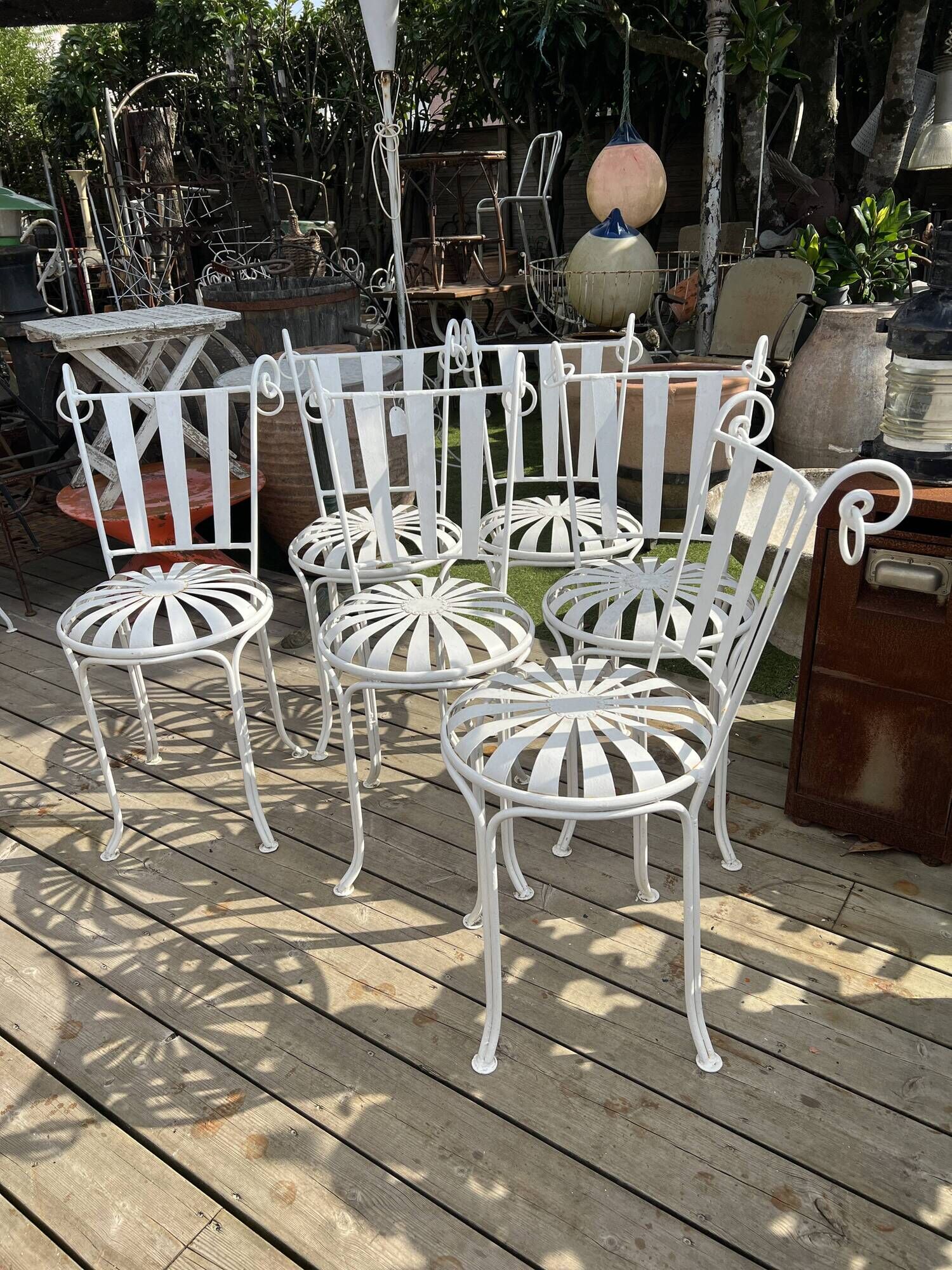 Vintage garden chairs by Francois CARRE