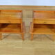 Pair of feet compas side tables - 1950