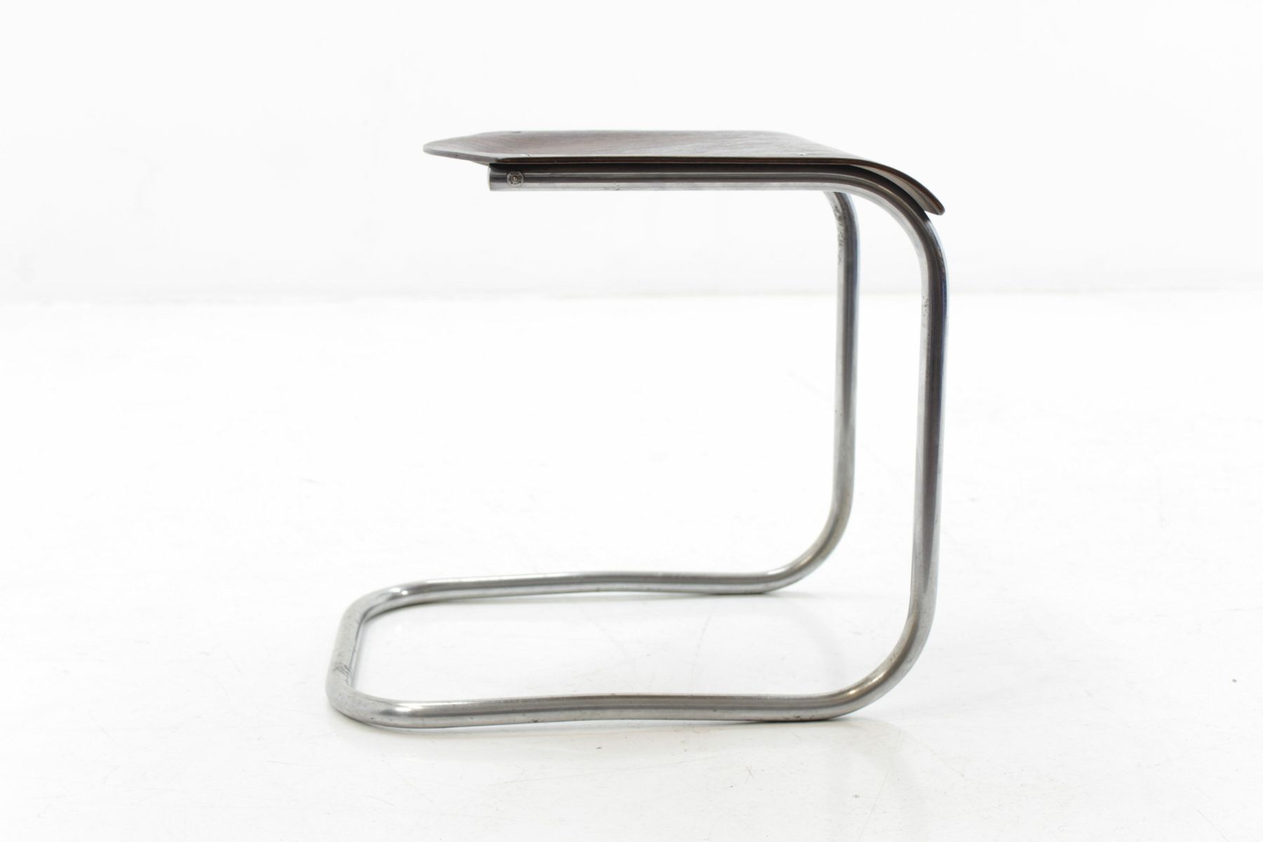 Vintage bauhaus stool chrome by Mart Stam for Mücke Melder