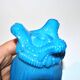 Portieux photophore cigar holder antique opaline turquoise blue gothic