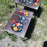 Two 70's ceramic coffee tables