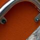 Framar orange felt folding chairs 1970