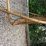 Two-person vintage basket rattan bed