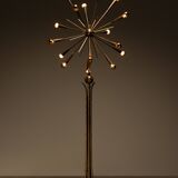 Rare 1950s brass sputnik floor lamp stilnovo style