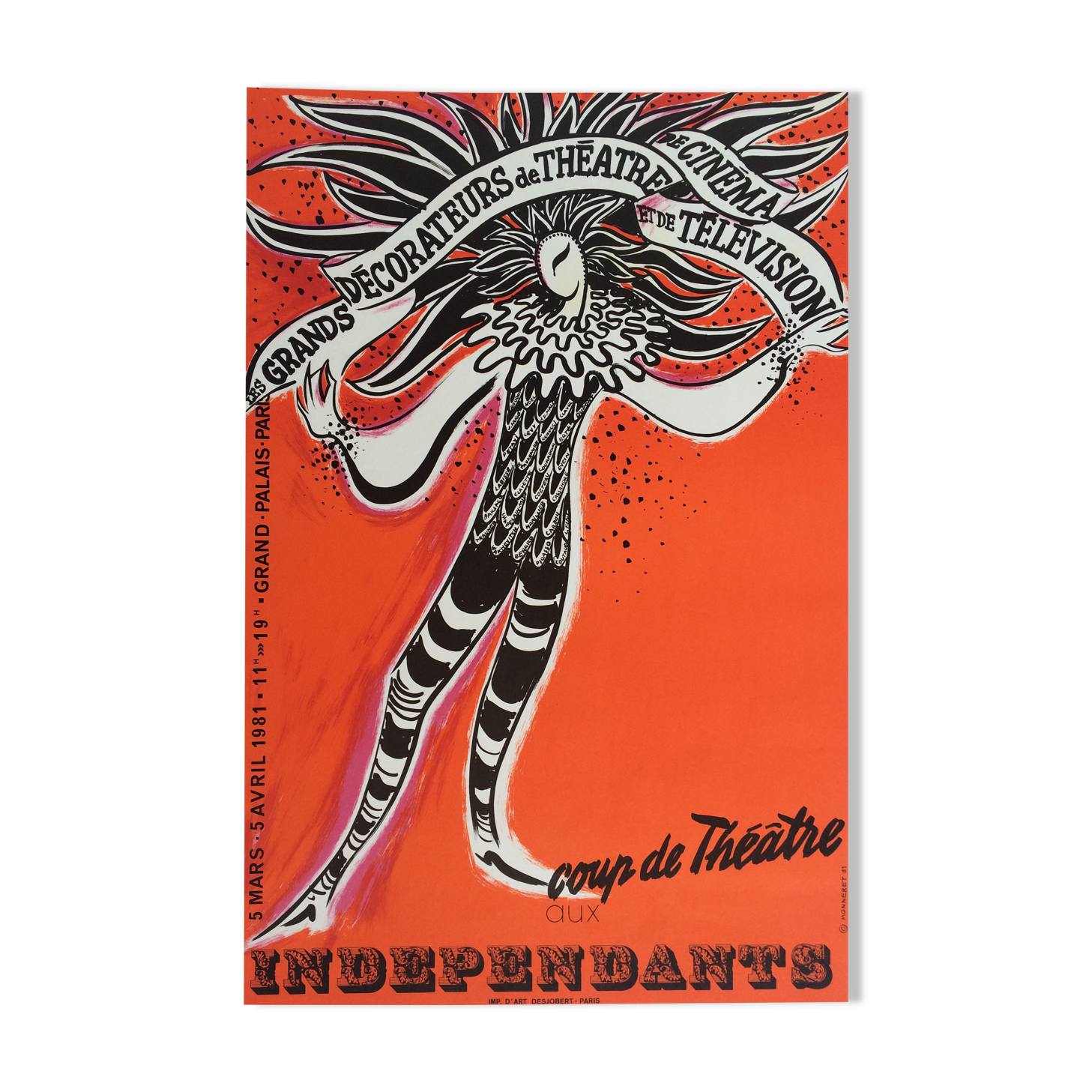 Les grands décorateurs, Salon des Indépendants, 1981. Original poster in lithography