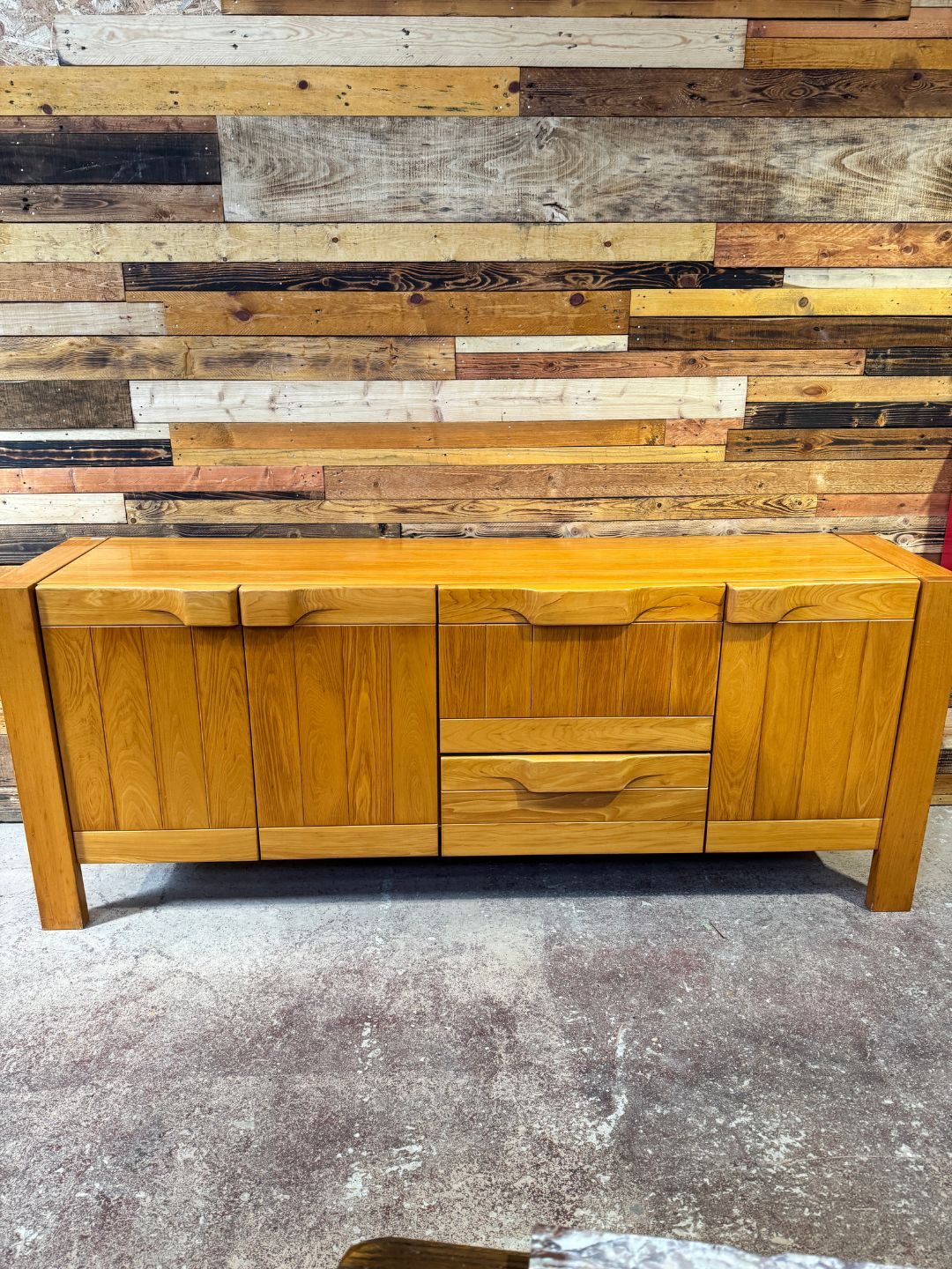 Ornate elm in the style of Maison Regain.